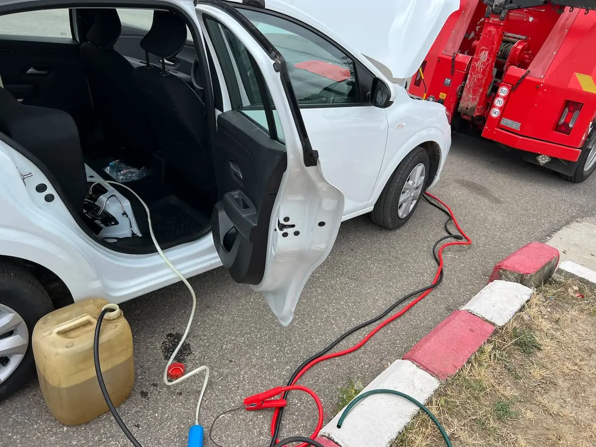 Extragere carburant greșit din rezervor — serviciu auto