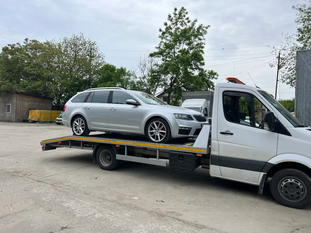 Transport auto pe platformă profesională pe distanțe lungi